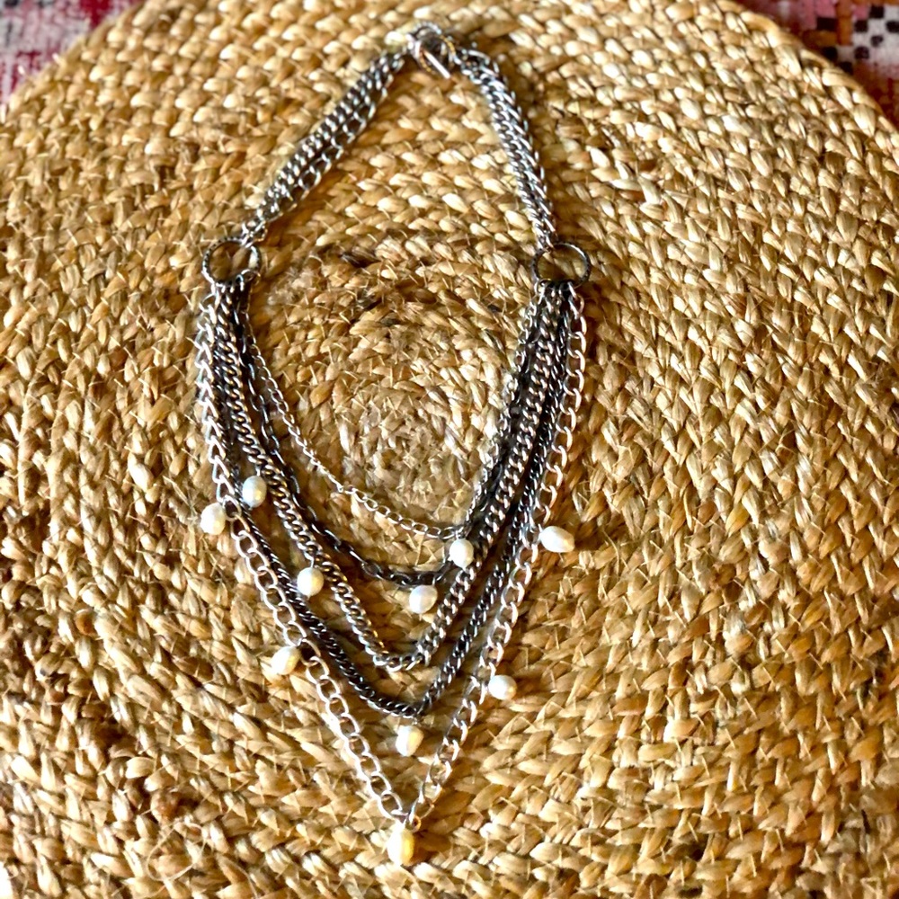 Stella And Dot Avery Silver Tone Necklace - Picture 3 of 10